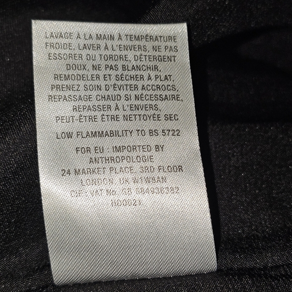 Wolven Anthropologie Women's Terrace Black Lace Overlay Floral Sheath Dress Sz 4 - Picture 10 of 15